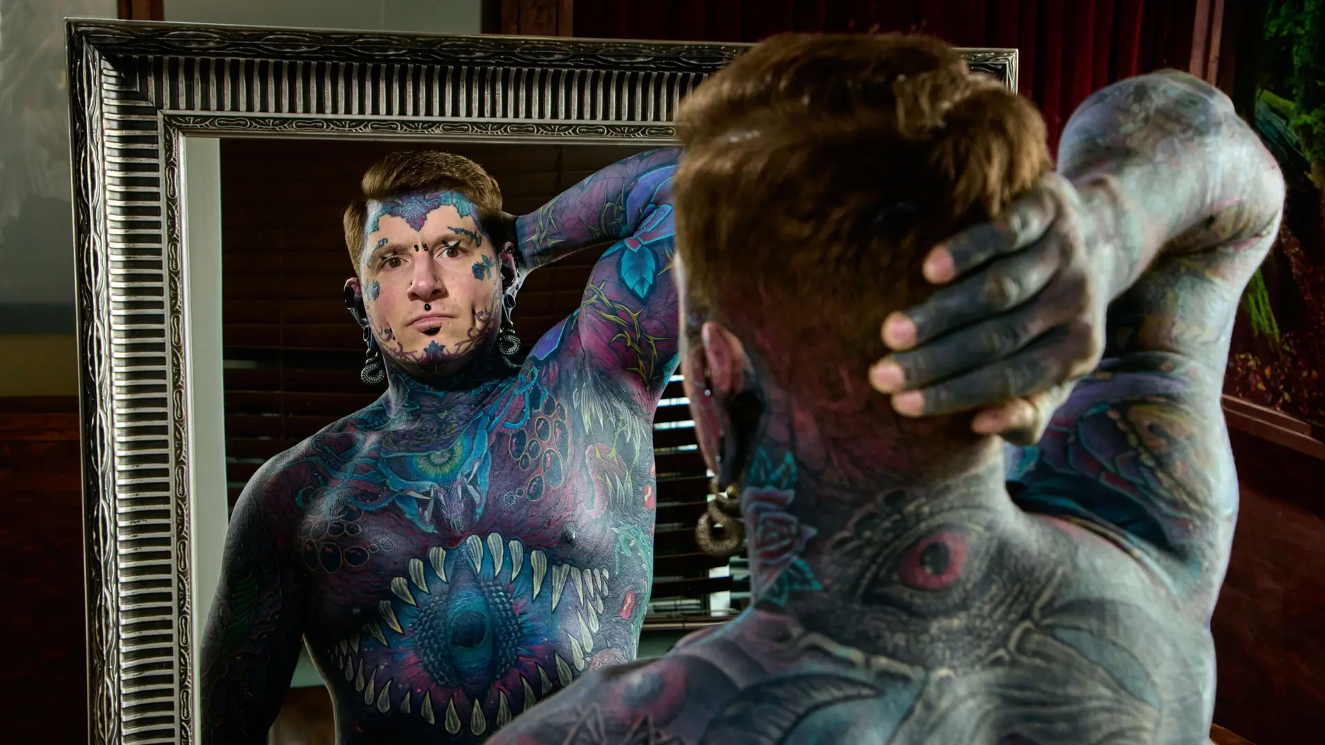 World's Most Tattooed Living Person Has 40 Layers of Ink Across 90% of His Body